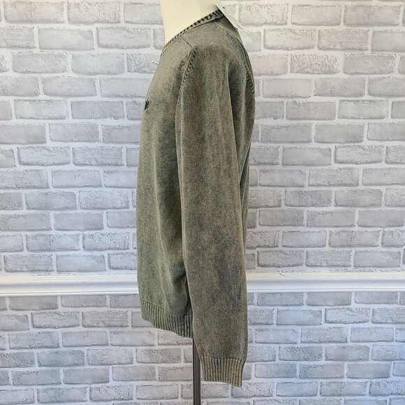 Lyle & Scott Scotland Sweater Jumper Combed Cotton Green Crew Neck L Forestcore - Picture 3 of 10